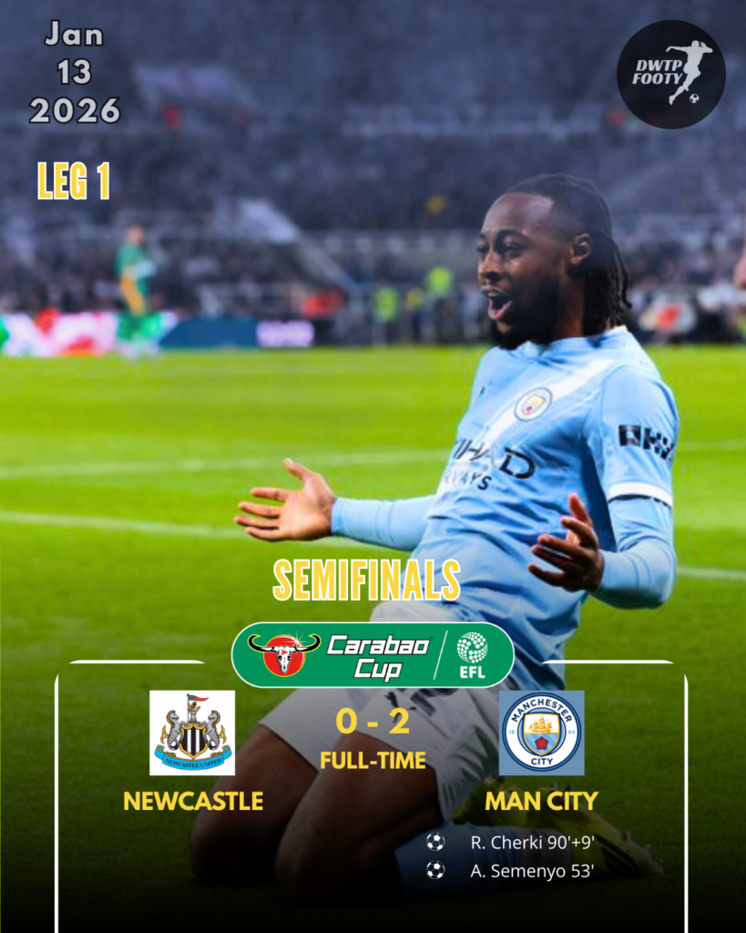 First Leg EFL 2026 Semi-Final NewCity poster