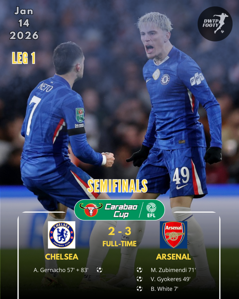 First Leg EFL 2026 Semi-Finals CheArs poster