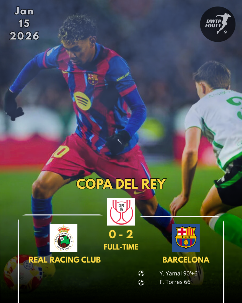 Copa Del Rey 2026 R16 poster Real Racing Barcelona
